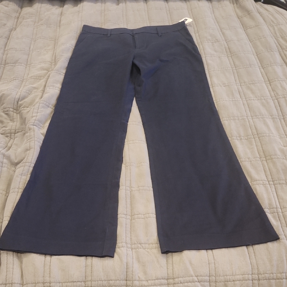 GAP Women's Deep Blue Flare Pants Size 8 Long, New With Tags!